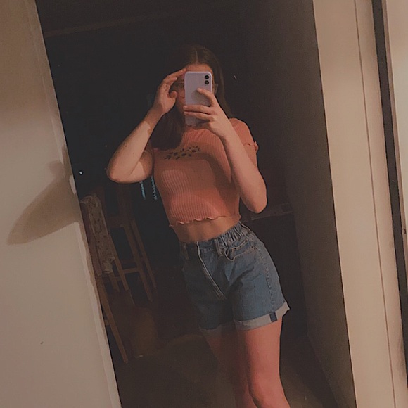 Garage Pants - Garage ‘80s mom shorts -Eaden blue